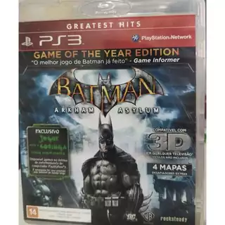 Jogo Batman Arkham Asylum Ps3