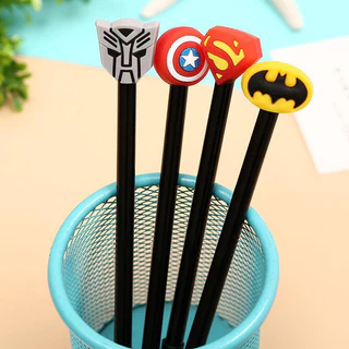 4 Peças Canetas Periféricos criativos do Superman material escolares/caneta ponta fina/lembrancinha aniversario/escritorio uso/presentes