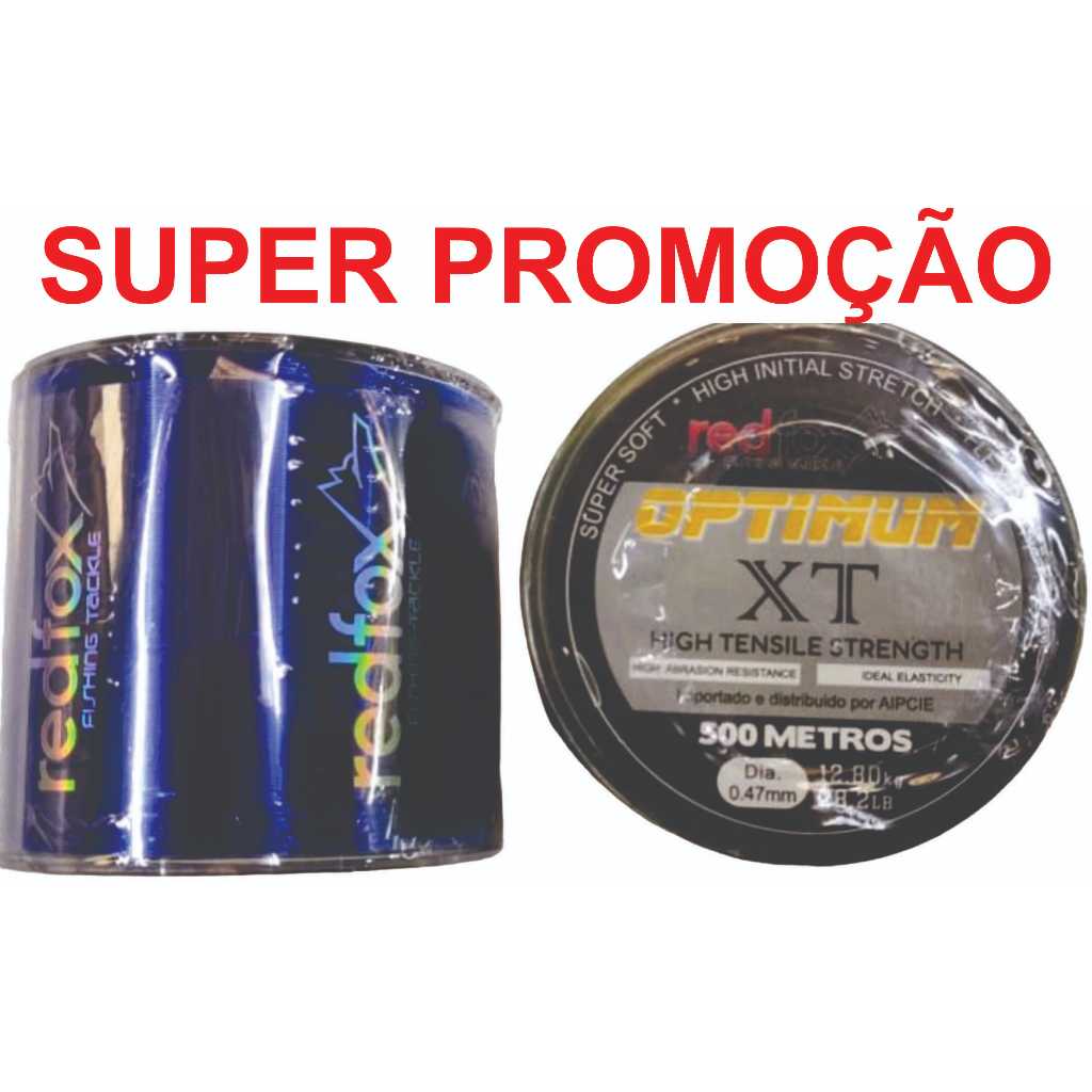 Linha Monofilamento (nailon) Redfox Optimum 500m – Alta Qualidade