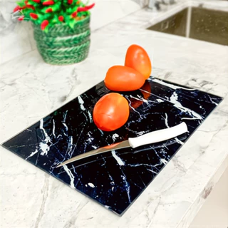 Tábua de Bambu Tábua de Vidro para Cortes de Carne Legumes Churrasco Resistente Multiuso