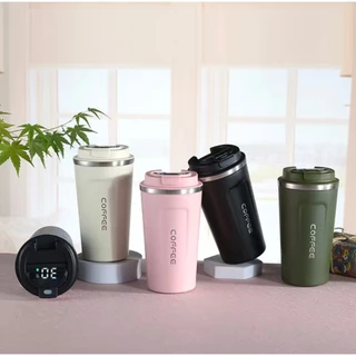 Caneca Copo De Café Coffee Com Termômetro DIGITAL Isolado Termico de Aço Inoxidável