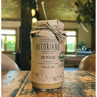 Doce de Leite com Pistache 420g | Feito em Fogão a Lenha