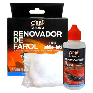 Renovador de Farol Orbi Tira Amarelado  e Aspecto Fosco  Revitalizador 50ml + Estopa em Oferta na Shopee
