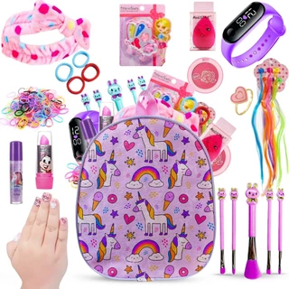 KIT MAQUIAGEM INFANTIL MOCHILA COM RELÓGIO HXO DP-163