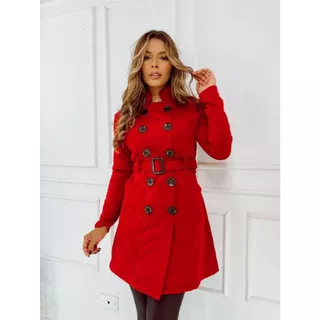 Casaco Sobretudo Feminino Com Botões Moda Inverno