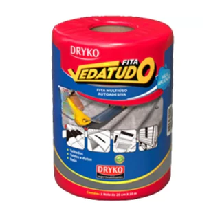 KIT 3x Manta Asfáltica Adesiva Aluminizada 20cm X 10m