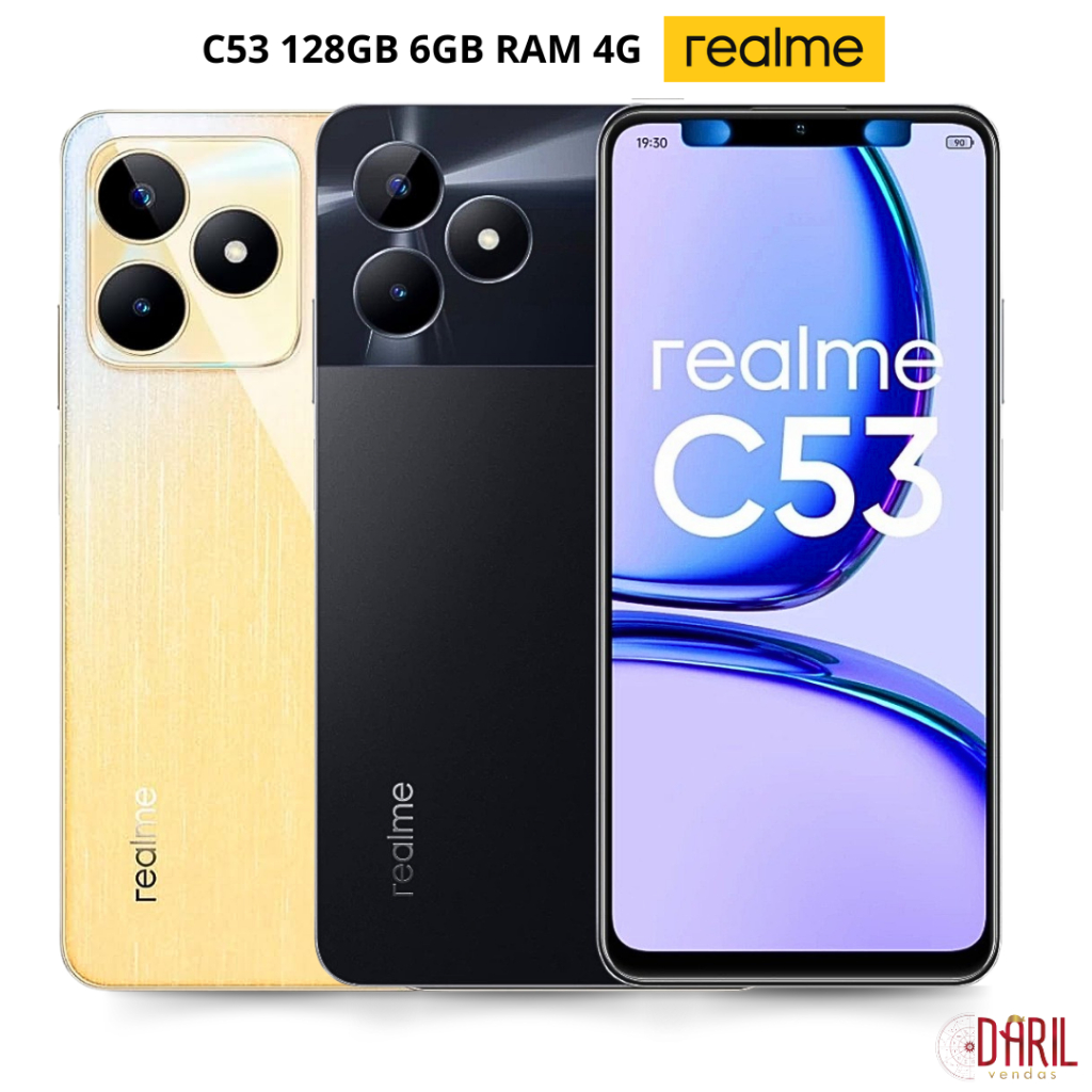 Smartphone Realme C53 NFC 4G Global Memória Expansível Versões 128GB ...