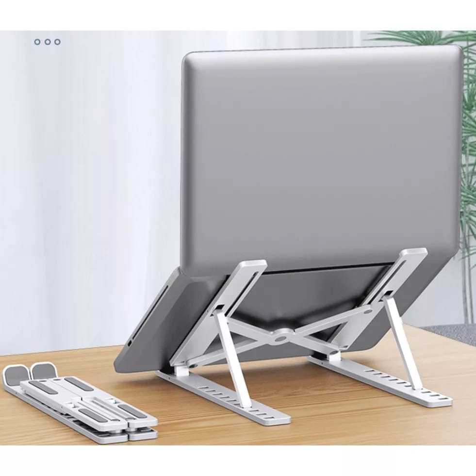 Suporte Apoio Laptop Tablet De Notebook Compacto Articulado Home Office Ergonômico Dobrável