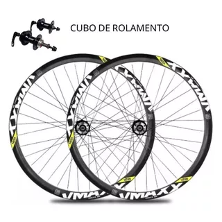 Par de Rodas aros 26 Vzan Vmaxx Montado Parede Dupla DH Cubo de Rosca Rolamento