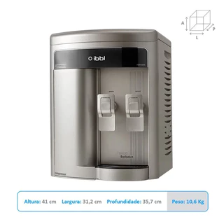 Purificador de Água IBBL FR600 Exclusive Prata 220V Compressor Água Gelada e Natural