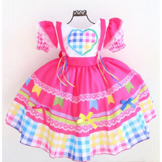 Vestido Infantil Festa Junina Quadrilha São João Caipirinha