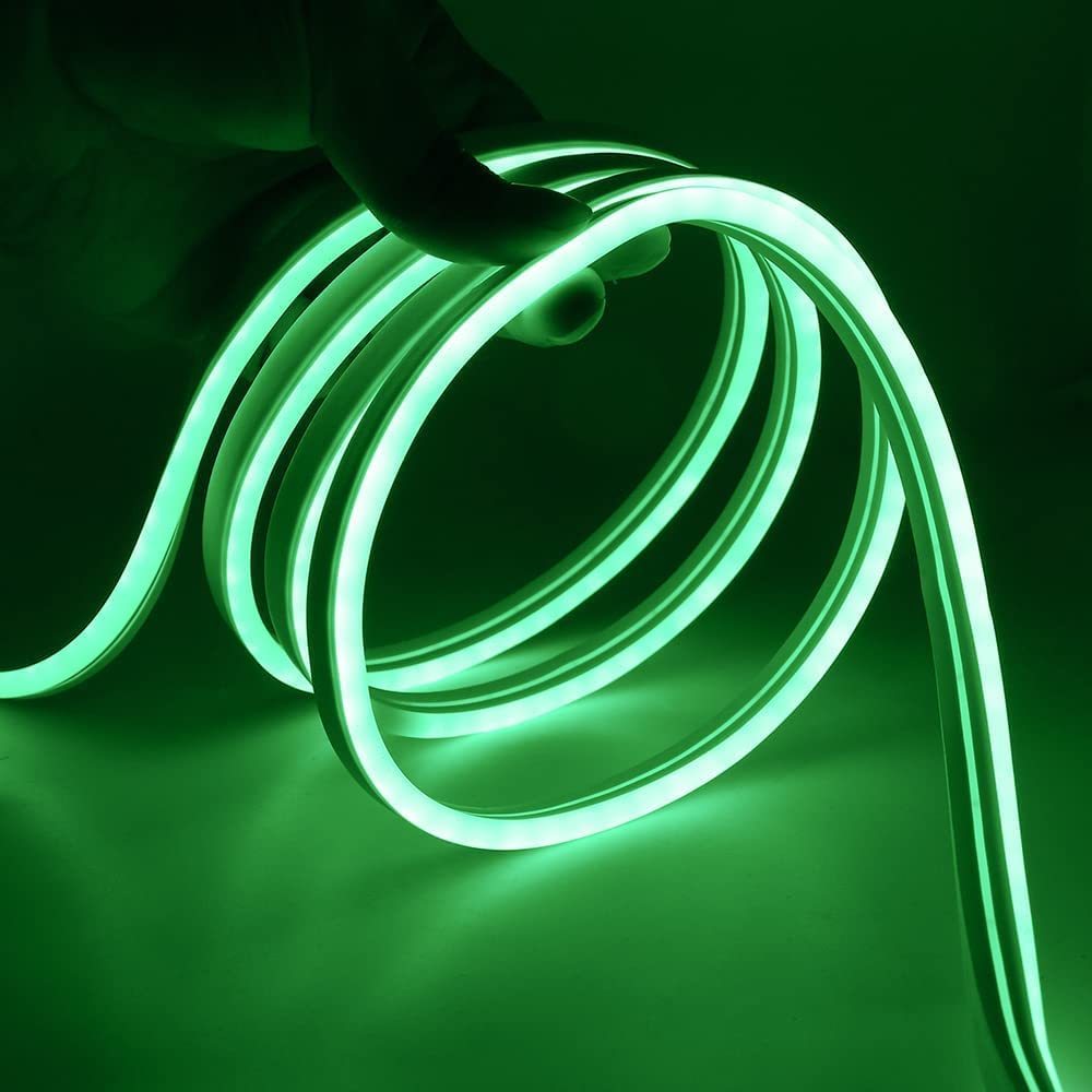 Fita De Led Neon Verde Brilhante Com 5 Metros 12V Bivolt Flexivel ...