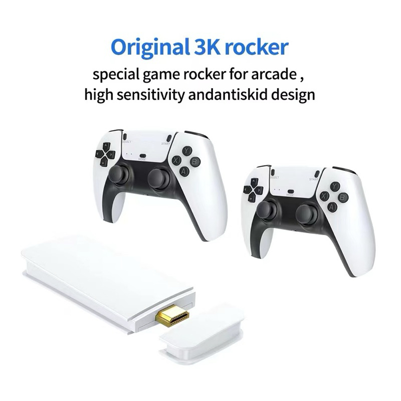 Videogame Retro Game Stick M15 PRO 64GB +20000 Jogos Clássicos e 2 Controles Sem Fio original da Blulory
