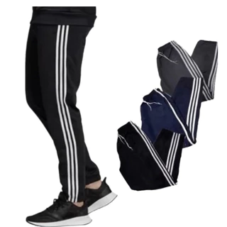 CALÇA MASCULINA COM LISTRA PLUS SIZE ACADEMIA ABRIGO G1 AO G3