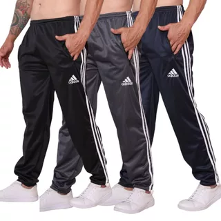 Promoção Kit 3 Calça Chimpa Masculina com lista e Zípper lateral Todas as Cores