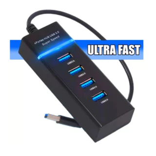 Hub USB 3.0 de 4 Portas Expansor de Alta Velocidade para Conexões Rápidas a 5 Gbps em Oferta na Shopee