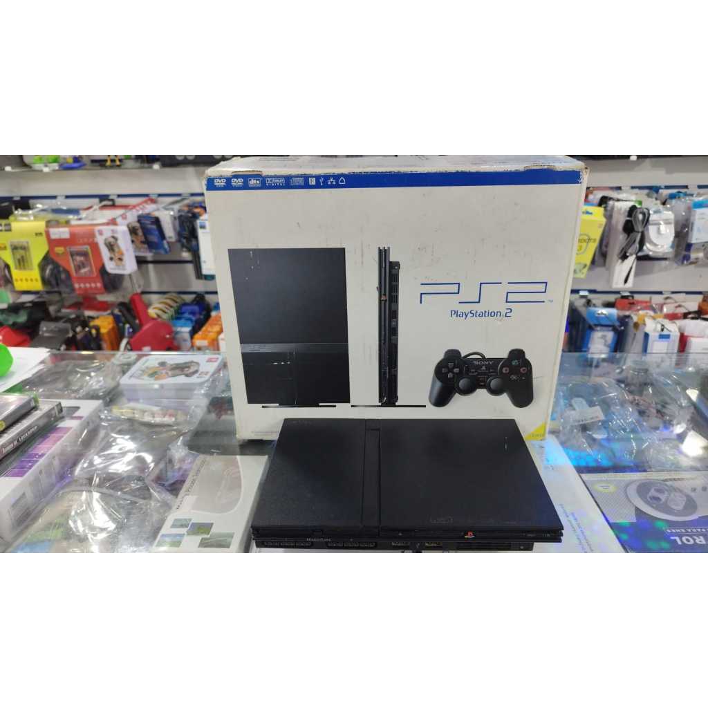 playstation 2 na caixa com joystick original sony ps2 serial batendo ...