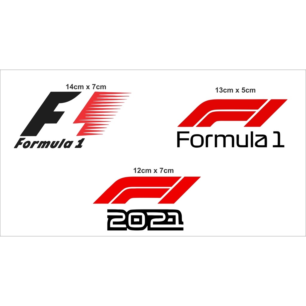 Adesivo Formula 1 logo antigo ou logo novo | Shopee Brasil