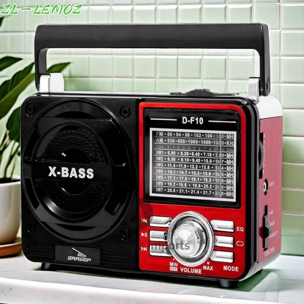 Rádio Retrô Vintage Portátil com bluetooth carregavel na Tomada / pilha Am Fm Sw Pendrive Com Sd Usb