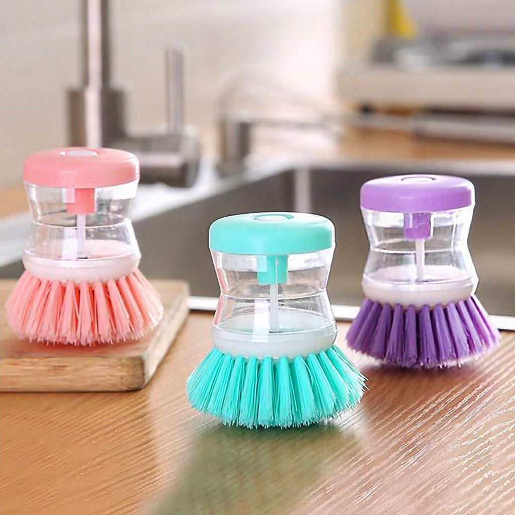 Escova de Limpeza Multiuso com Dispenser 8cm Aleatório