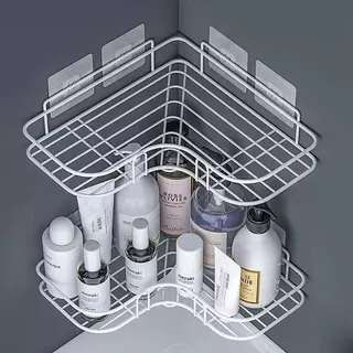 Kit 2 Suporte para banheiro| Prateleira Para Banheiro Adesivo sem furo | Suporte Para Shampoo