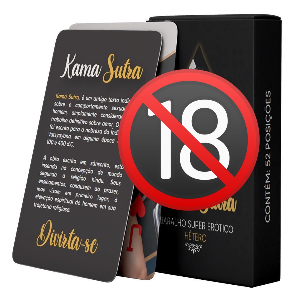 Baralho KAMA SUTRA SEXY COPAG - Jogo Erótico Produtos Adultos SEX SHOP