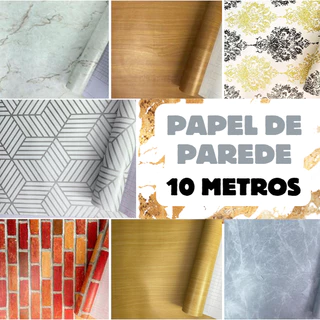 Papel de Parede 3d Adesivo Autocolante Decorativo 5 Metros 10 Metros Para Sala Ripado Cinza Amadeirado Marmorizado Tijolinho Infantil Para Quarto Autoadesivo