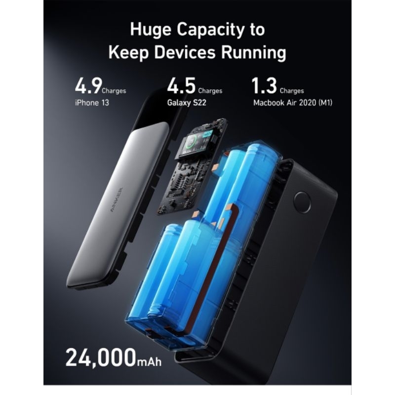 Power Bank Anker 737 24.000mah 140W PD 3.1 Macbook Laptop | Shopee Brasil Power Bank Anker 737 24.000mah 140W PD 3.1 Macbook Laptop | Shopee Brasil
