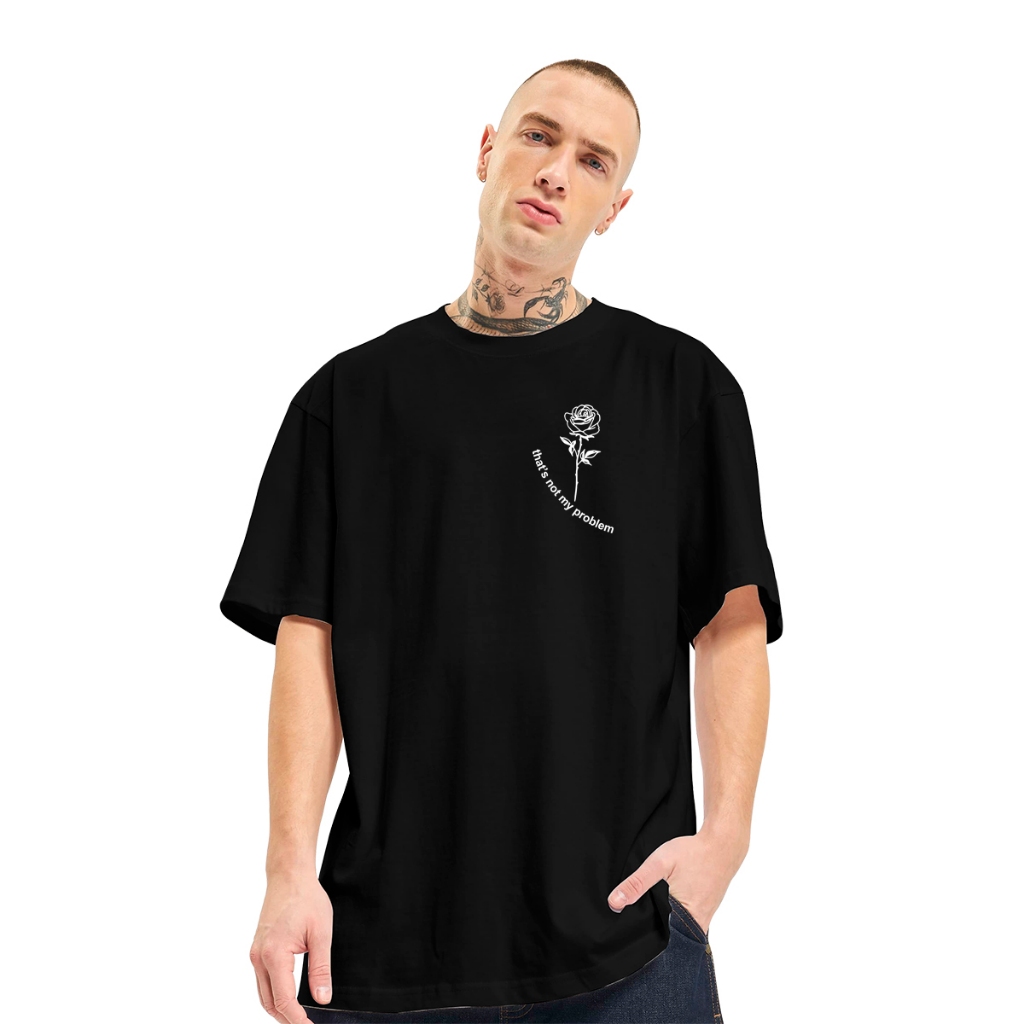 Camiseta Oversized Larga Rosa My Problem Estilo Top Moda