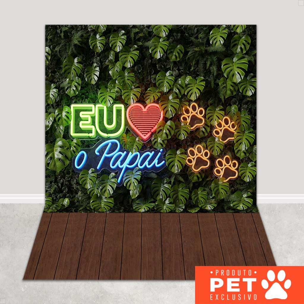 Fundo Fotográfico Pet Shop Dia dos Pais Em Tecido 1,20x1,70m - PET-136