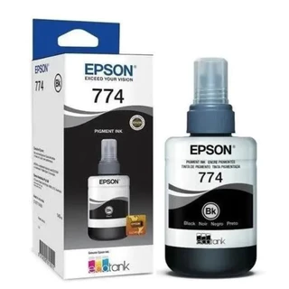 Kit 2 Tinta Epson T774 Preta Original para EcoTank L606 L656 L1455 Workforce M100 M105 M205