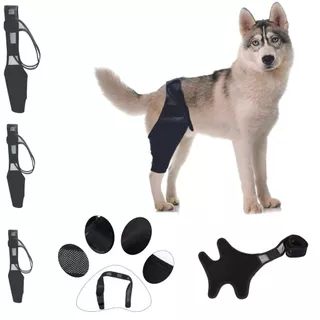 cinta suporte protetor lesão joelheira quadril macio ajustável respirável estável confortável patas lesionadas machucadas suaviza alivia a dor cachorros pequenos médios e grandes