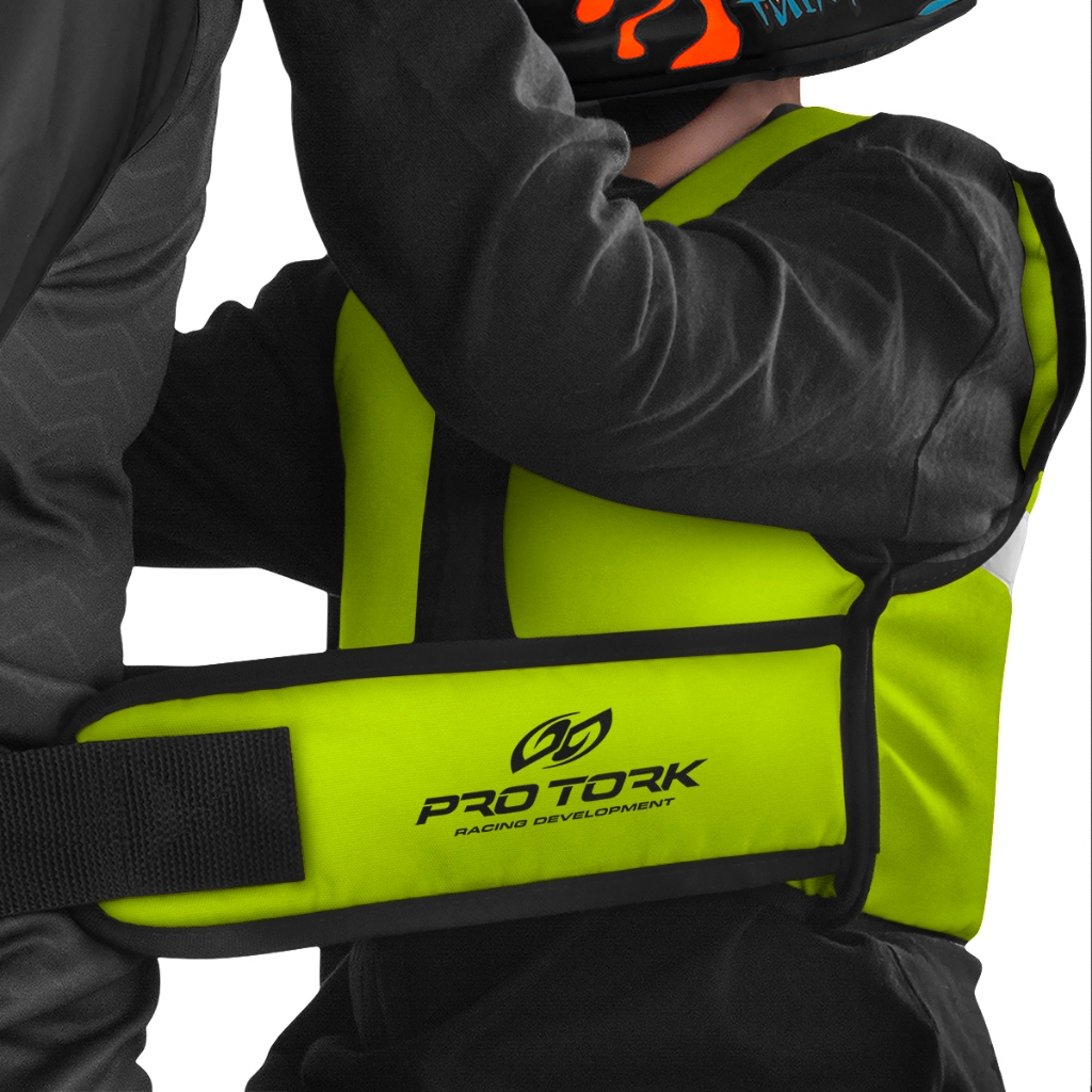 Colete Cinto de Segurança Infantil Para Moto Pro Tork Transporte em Garupa Com Fita Refletiva