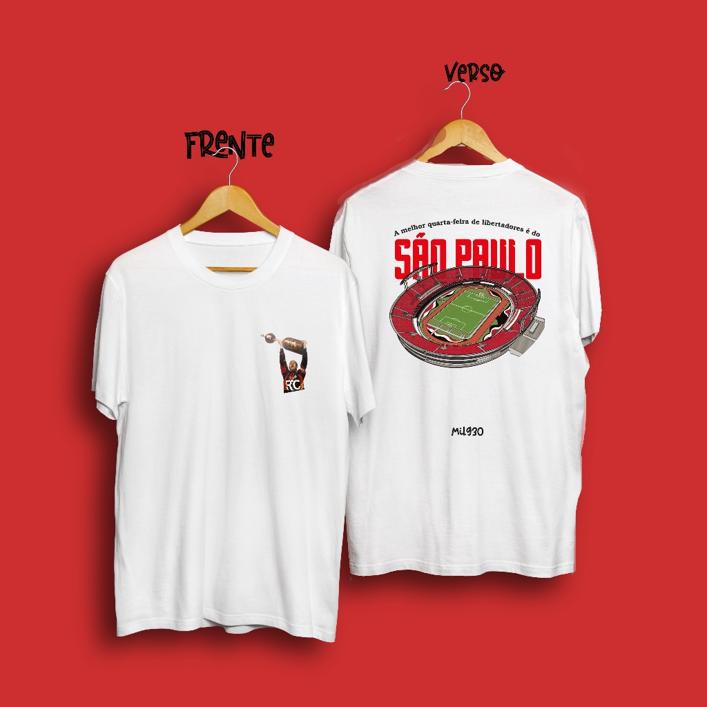 Camiseta Branca SPFC - A melhor quarta-feira de libertadores é do São Paulo