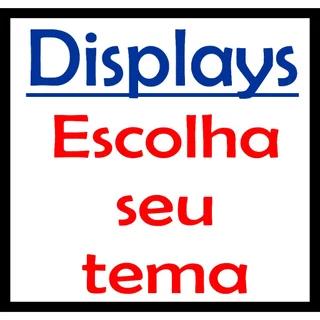 1 DISPLAY DE CHÃO, TEMA A ESCOLHER DE 50 CM EM MDF 3 MM