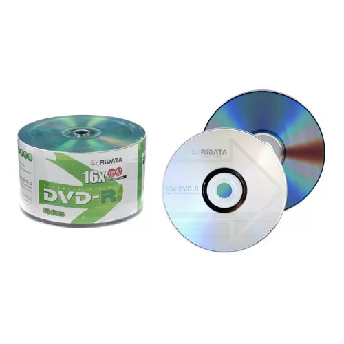 Dvd-r Virgem Ridata Logo 4.7gb 120 min | Shopee Brasil