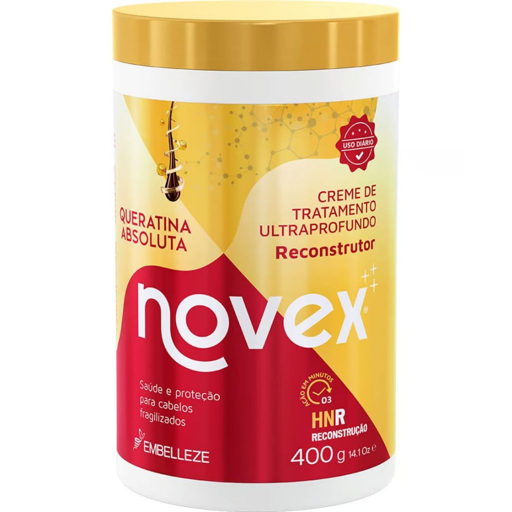 Creme de Tratamento Novex Queratina Absoluta - 400g | Shopee Brasil