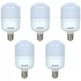 KIT 5 LED-BULBO-HP-IN-E27-BR6500K-50W-BIVOLT-MK4000-G AVANT