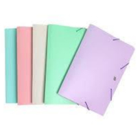 Pasta Elástico Aba Ofício Tons Pastéis YES.