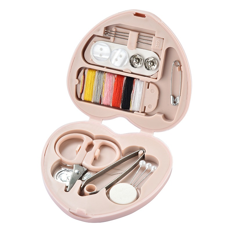 Mini Kit De Costura Viagem Bolsa Agulha Linha Emergencia