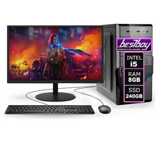 Computador Completo Intel Core I5 8gb de Ram Ssd 240gb Monitor Led 19" Hdmi + Windows 10 TRIAL
