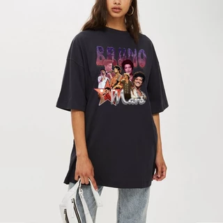 Camisa camiseta t-shirt básica "Bruno mars graphic ROXO"