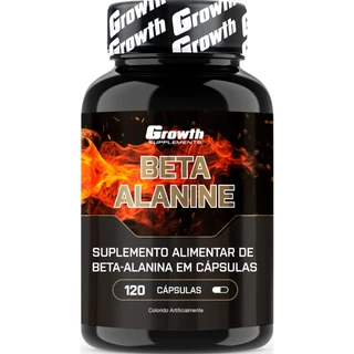 Beta Alanina Pura - 120 Cápsulas - Growth Supplements
