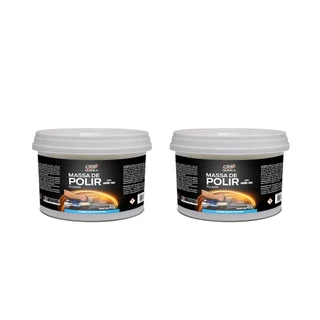 Kit 2 Massas de Polir Carro Nº2 400g Orbi Branco