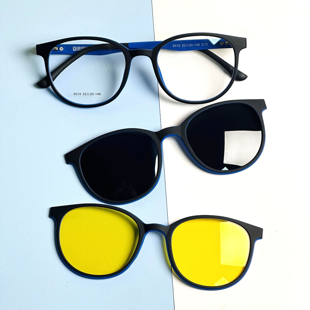 Armação de Óculos Clip On RB-8015 3 Lentes