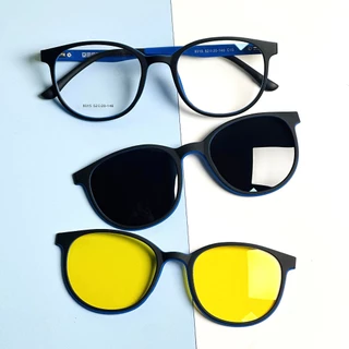 Armação de Óculos Clip On RB-8015 3 Lentes