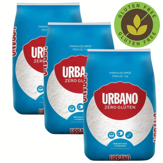 Kit até 3 Kg Farinha de Arroz Sem Glúten - URBANO ALIMENTOS