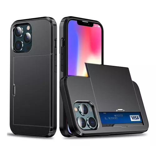 Capa Compatível Com iPhone 15 Anti Impacto Com Porta Cartão