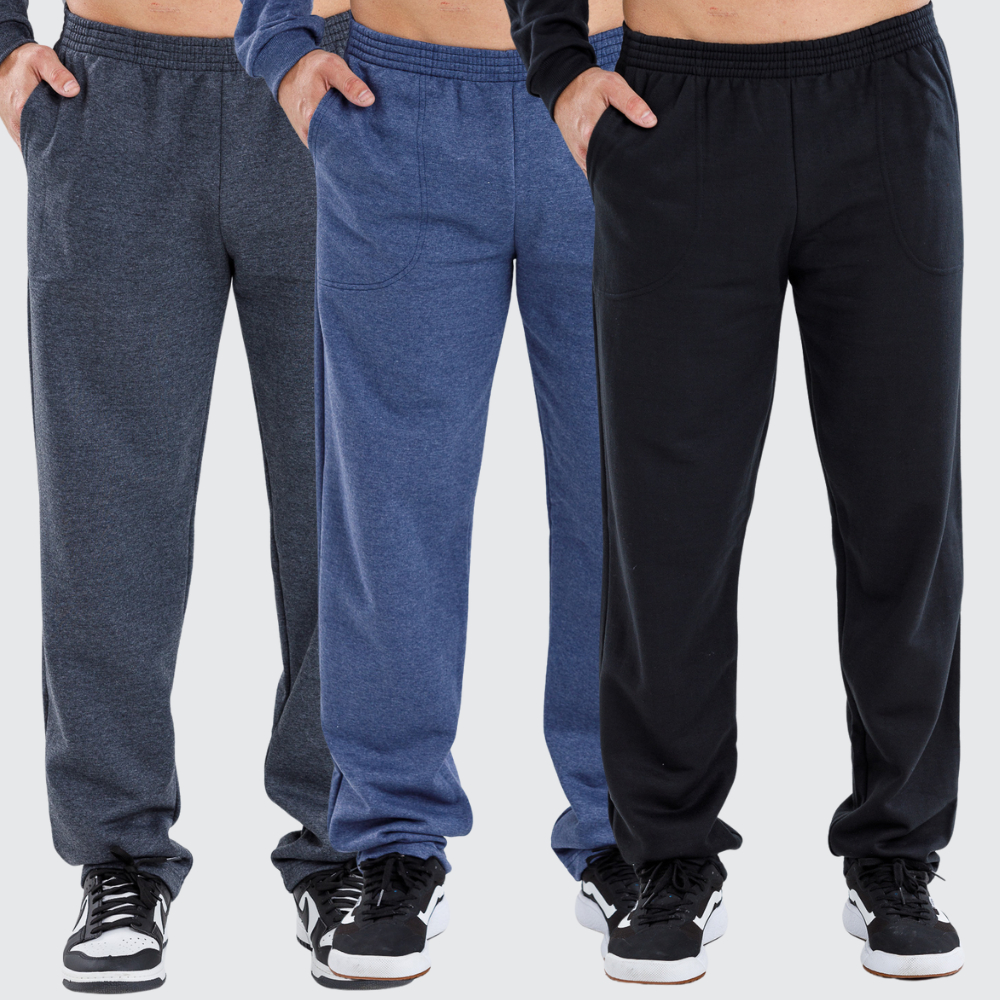 Calça Moletom Tradicional Masculina peluciada flanelada preta azul mescla 36 ao 48 Envio rápido