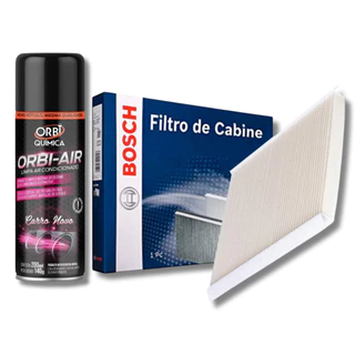 Filtro De Cabine Ar Condicionado Bosch Gol Spacefox Voyage Saveiro Polo Fox + Spray Higienizador em Oferta na Shopee